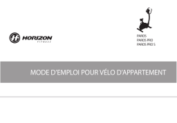 Horizon Fitness PAROS PRO Manuel utilisateur