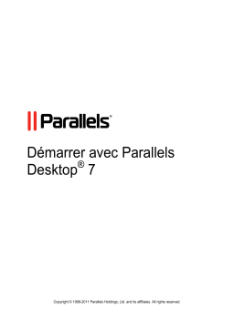 Parallels Desktop 7 Manuel utilisateur