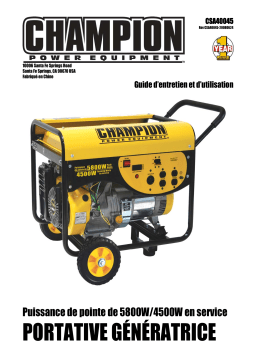 Champion Power Equipment 40045 Manuel utilisateur