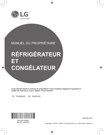 LG GSB360BASZ Manuel du propriétaire | Fixfr