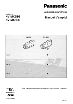 Panasonic NV MX8 EG Operating instrustions