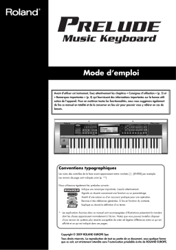 Roland Prelude Manuel utilisateur