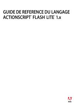 Adobe Flash Lite 1.x Manuel utilisateur