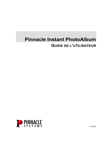 Avid Pinnacle Instant PhotoAlbum Manuel utilisateur | Fixfr