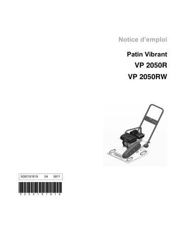 VP2050RW | Wacker Neuson VP2050R Single direction Vibratory Plate Manuel utilisateur | Fixfr