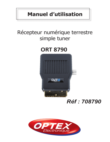 Manuel du propriétaire | Optex ORT 8790 Manuel utilisateur | Fixfr