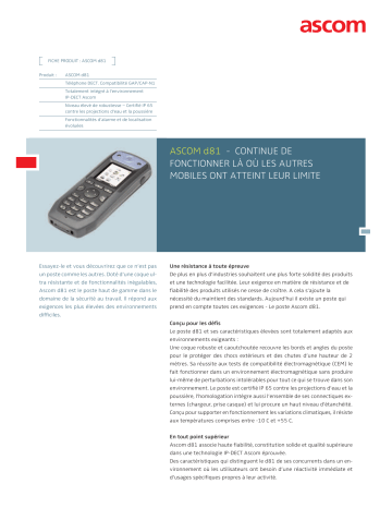 Manuel du propriétaire | ASCOM D81 Manuel utilisateur | Fixfr