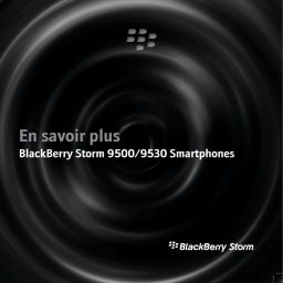 Blackberry Storm 9500 Manuel utilisateur