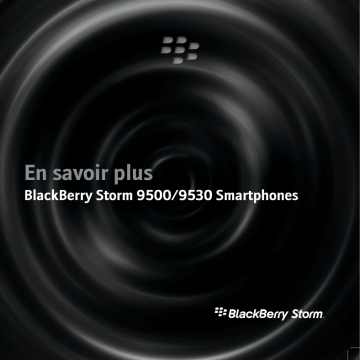 Manuel du propriétaire | Blackberry Storm 9500 Manuel utilisateur | Fixfr