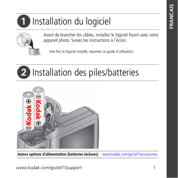 Mode d'emploi | Kodak EasyShare ZD15 Manuel utilisateur | Fixfr