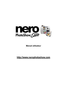 Nero NERO PHOTOSHOW ELITE Manuel utilisateur