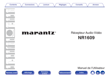 Manuel du propriétaire | Marantz SR5011 Manuel utilisateur | Fixfr
