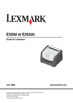 Lexmark E352DN Manuel utilisateur