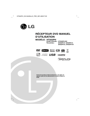 LG HT502PH-DH Manuel du propriétaire | Fixfr