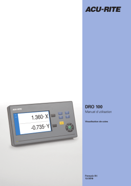 ACU-RITE DRO100 Operating instrustions