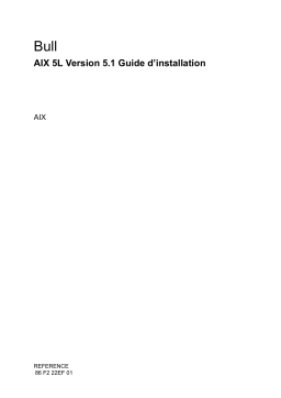 Bull AIX 5.1 Guide d'installation