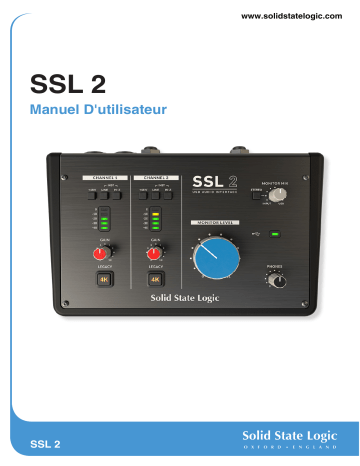 Solid State Logic SSL 2 Manuel du propriétaire | Fixfr