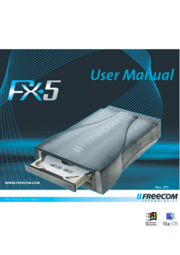 Freecom FX-5 Manuel utilisateur