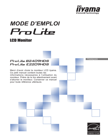 Manuel du propriétaire | iiyama E2209HDS Manuel utilisateur | Fixfr