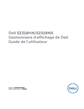 Dell S2318HN/S2318NX electronics accessory Manuel utilisateur | Fixfr