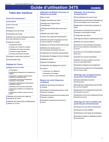 3475 | Mode d'emploi | Casio G-Shock GBD-H1000 Manuel utilisateur | Fixfr