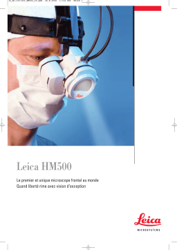 Leica HM500 Manuel utilisateur