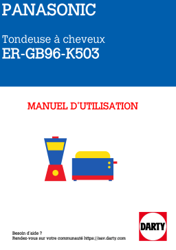 Panasonic ER-GB96 Manuel utilisateur