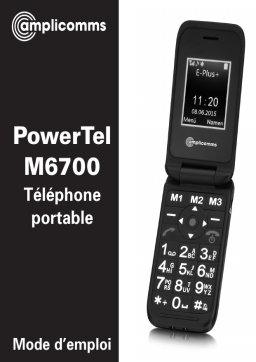 Amplicomms PowerTel M6700 Manuel utilisateur