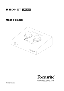 Focusrite Pro RedNet AM2 Mode d'emploi