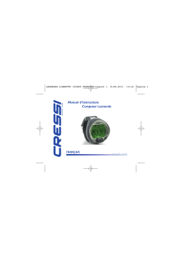 Cressi Leonardo Manuel utilisateur