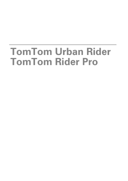 TomTom RIDER Pro Manuel utilisateur