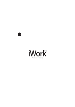 Apple iWork 08 Manuel utilisateur