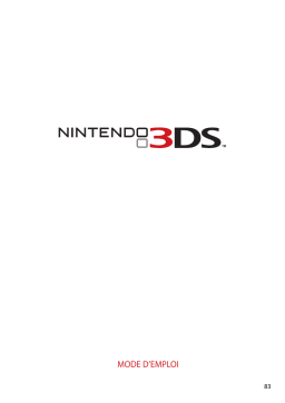 Nintendo 2DS XL Manuel utilisateur