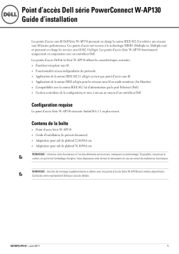 Dell W-AP134/135 Guide de démarrage rapide