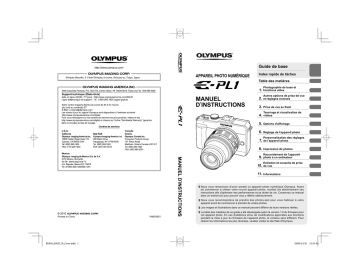 Olympus E-PL1 Manuel utilisateur | Fixfr