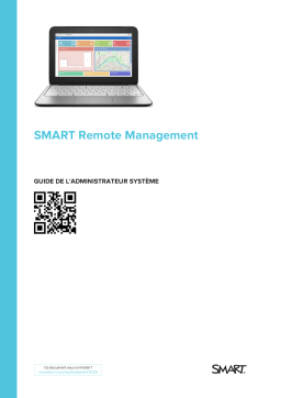 SMART Technologies Remote Management Manuel utilisateur