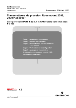 Rosemount 2088, 2090P, 2090F Transmetteur de pression Manuel utilisateur