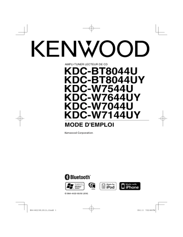 Manuel du propriétaire | Kenwood KDC-W7644 Manuel utilisateur | Fixfr