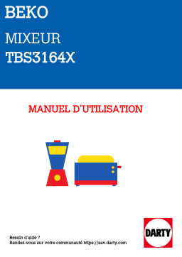 Beko TBS3164X Manuel utilisateur