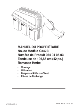 Poulan C342B Manuel utilisateur