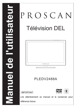 ProScan PLEDV2488A-E TV-DVD Combo Manuel utilisateur