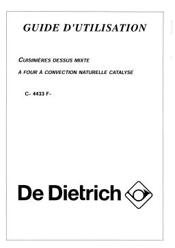 De Dietrich CD4433F1 Manuel utilisateur