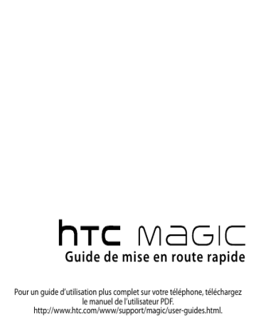HTC Magic Manuel utilisateur | Fixfr