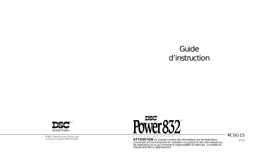 Manuel du propriétaire | DSC Power832 Manuel utilisateur | Fixfr