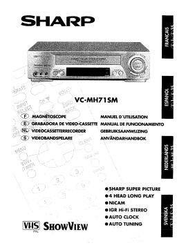 Sharp VC-MH71SM Manuel utilisateur