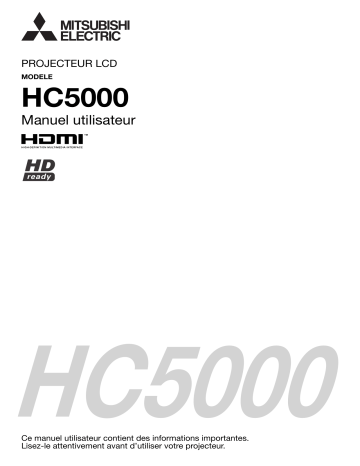 Manuel du propriétaire | Mitsubishi HC5000 Manuel utilisateur | Fixfr
