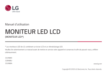 32UN880-B | LG 32UN88A-W Manuel du propriétaire | Fixfr