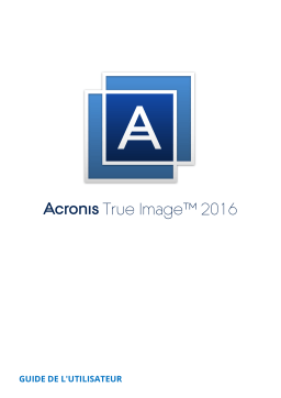 ACRONIS True Image 2016 Macintosh Mode d'emploi