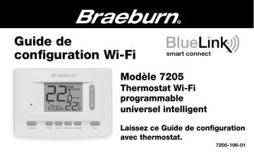 Guide d'installation | Braeburn 7205 BlueLink Smart Wi-Fi Universal Thermostat Manuel utilisateur | Fixfr