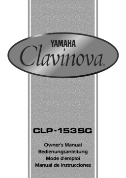 Yamaha CLP-153SG Manuel utilisateur